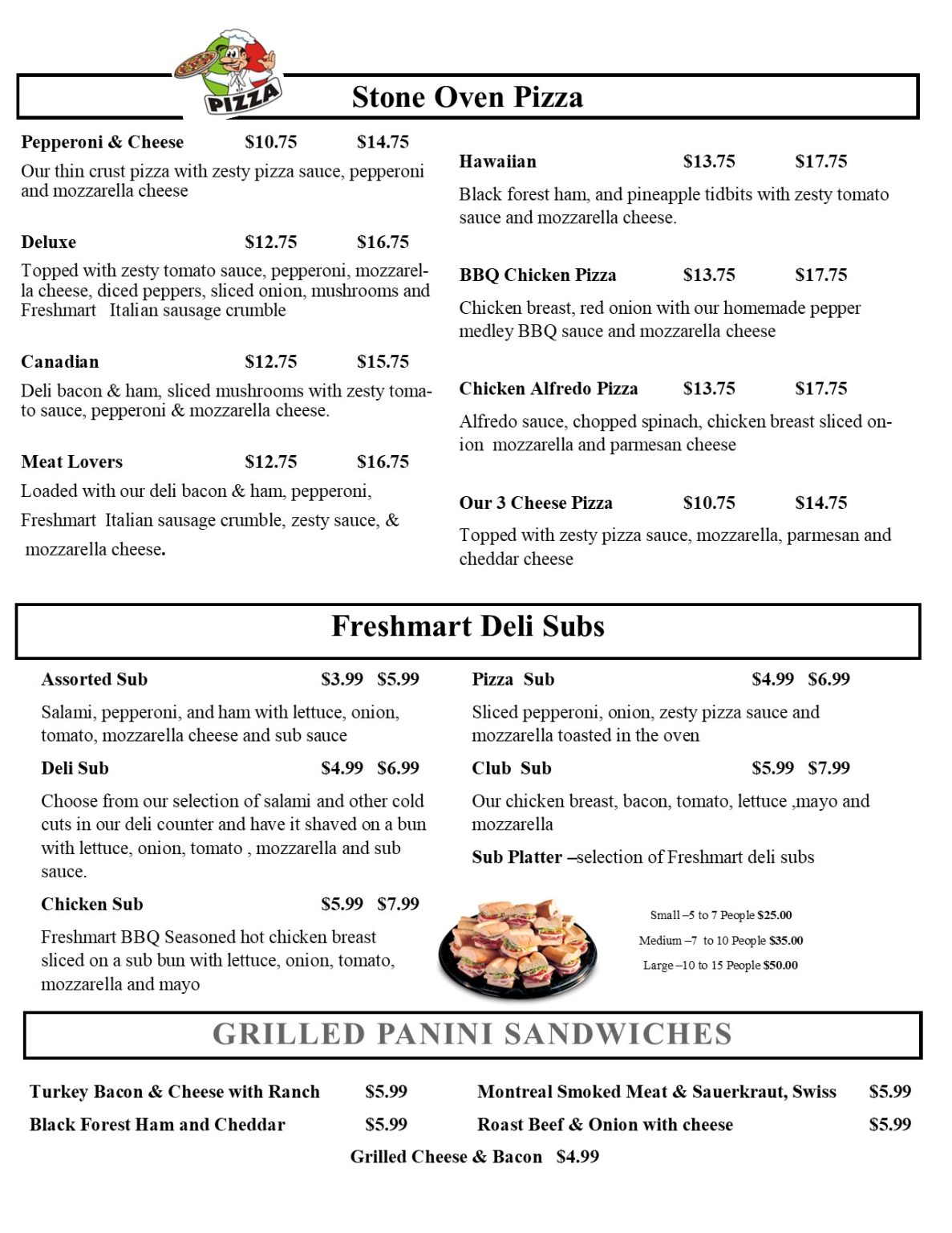 Deli Counter Astorville Freshmart Perrons